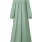 Abaya droite raffinée