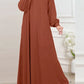 Abaya évasée rayée