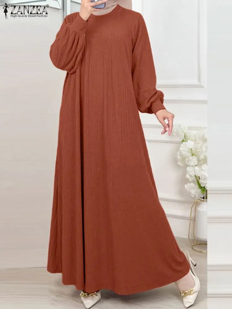 Abaya évasée rayée