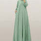 Abaya droite raffinée