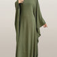 Abaya papillon fluide