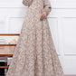 abaya robe longue fleurie