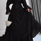 robe évasée musulmane noir